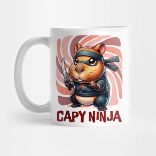 Funny Capybara Ninja with Katana Mug